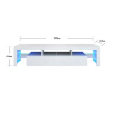 Meuble TV avec lumière LED