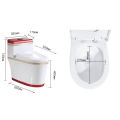 WC  céramique silencieuse à siphon au sol