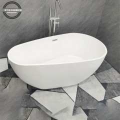 Baignoire acrylique en forme de goutte avec drainage au sol