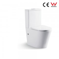 Toilettes  à fond plat  silencieuse et économe en eau