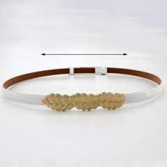 Ceinture en cuir artificiel femme boucle en alliage