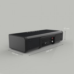 Haut-parleur Bluetooth intelligent rechargeable avec télécommande affichage LED