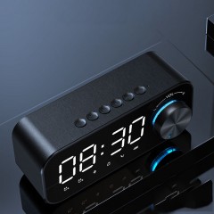 Haut-parleur bluetooth sans fil caisson de basses avec double réveil