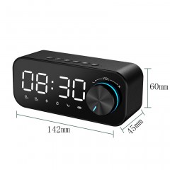 Haut-parleur bluetooth sans fil caisson de basses avec double réveil