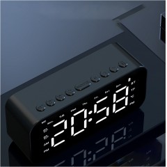 Haut-parleur Bluetooth sans fil Portable LED Affichage Temps avec Interface de carte TF