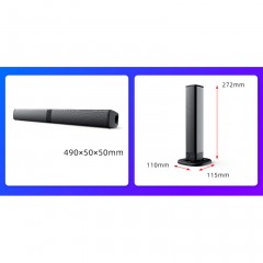 Haut-parleur Bluetooth intelligent sans fil avec interface TF et télécommande