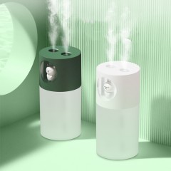 Humidificateur double spray USB voiture ourson avec lumière et  chronométrage