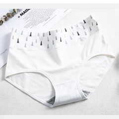 Culotte taille haute en coton pour femme
