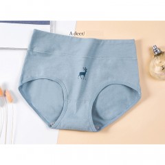 Slip fille à taille haute en coton
