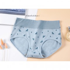 Slip fille à taille haute en coton