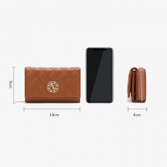 Portefeuille femme court porte monnaie avec poche zippée