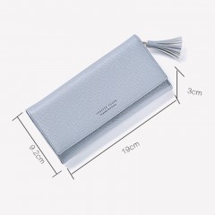 Portefeuille en cuir artificiel PU pour femme