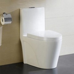 WC en céramique avec chasse d'eau tourbillonnante