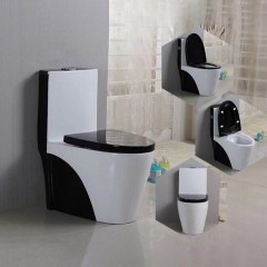 WC en céramique avec chasse d'eau tourbillonnante