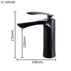 Robinet de lavabo entièrement en cuivre