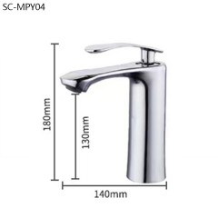 Robinet de lavabo entièrement en cuivre