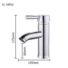 Robinet de lavabo entièrement en cuivre