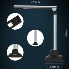 Kinghun scanner portable de haute définition 12 mégapixels conduit lumière de remplissage