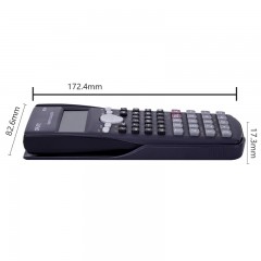 Calculatrice scientifique deli affichage à double ligne grand écran  double alimentation