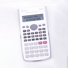 Calculatrice scientifique deli affichage à double ligne grand écran  double alimentation