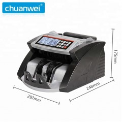 Chuanwei Compteuse de billets avec écran de haute définition et identification de faux billets