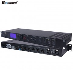 Processeur audio numérique avec 2 ports d'entrée en 6 ports de sorties