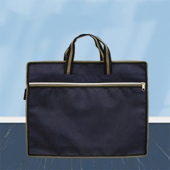 Sac à documents portable avec fermeture éclair en tissu Oxford