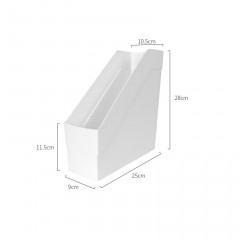 Porte magazines et documents en plastique blanc
