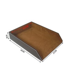Support de dossiers monocouche en cuir artificiel 370 * 275 * 35mm