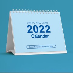 Calendrier de bureau en anglais 2021-2022