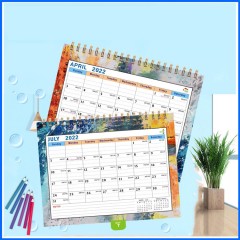 Calendrier de bureau complet en anglais Calendrier transfrontalier