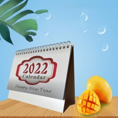 Calendrier de bureau complet en anglais Calendrier transfrontalier