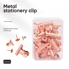 Clips métalliques pour documents en acier inoxydable 15 pièces par boîte
