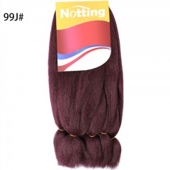 Extension de cheveux lot de 6pcs 24 pouces pour tressage fibre de haute température