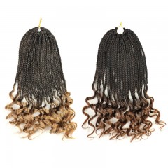 Cheveux  synthétiques tressés 18 pouces 22 tresses