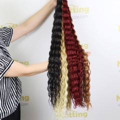 Mèches de cheveux synthétique ondulés 30 pouces