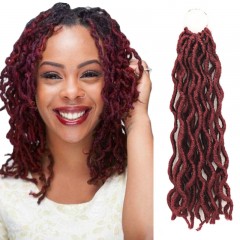 Extensions de cheveux synthétique pour femmes 12 pouces de cheveux faux locs fibre à basse température