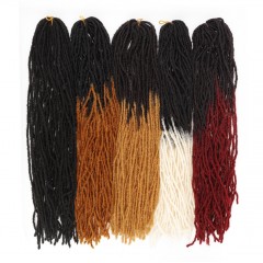 Extensions de cheveux synthétiques 24 brins/paquet 18 pouces