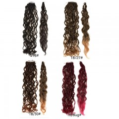 Extension de cheveux 20 pouces fibre de haute température cheveux long et ondulé