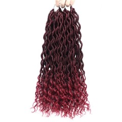 Tresse de 18 pouces en fibre synthétique  basse température