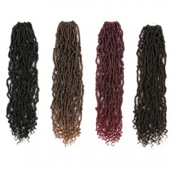 Perruque synthétique pour femme 20 pouces  cheveux bouclés