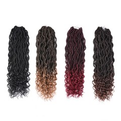 Perruque synthétique pour femme 20 pouces  cheveux bouclés