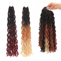 Cheveux  synthétique faux locs de 18 pouces