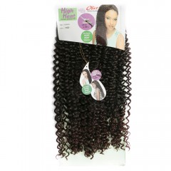 Extension de cheveux bouclé en fibre résistant à la chaleur 16 pouces