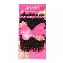 Extension de cheveux en fibre synthétique bouclé 18 pouces lot de 8pcs