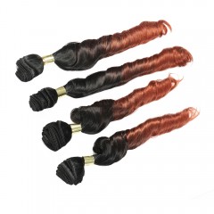 Extension de cheveux en fibres synthétiques de 20 pouces bouclé