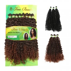 Paquet de Mèches frisés *8  en fibre synthétique