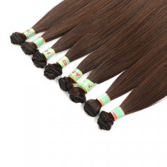Mèche de 28 pouces aux cheveux raides en  fibres synthétiques pour femmes