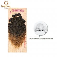 Mèches de  cheveux synthétiques 100% fibre résistante à la chaleur pour cheveux bouclés