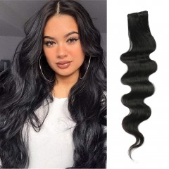 Extension de cheveux en fibre synthétique 20 pouces cheveux ondulés